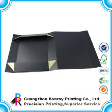 Custom Black Matte Folding Cardboard Magnetic Packaging Box